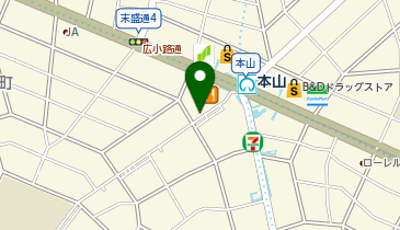 リパーク本山駅前の地図画像