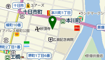 リパークワイド広島本川町1丁目の地図画像