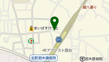 リパーク若木2丁目の地図画像