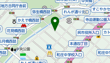 リパーク呉中通4丁目第7の地図画像