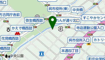 リパーク呉中通4丁目第8の地図画像
