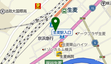 リパークワイド生麦駅前の地図画像