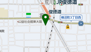 リパーク俊徳道駅前第4の地図画像