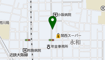 リパーク東大阪永和2丁目の地図画像