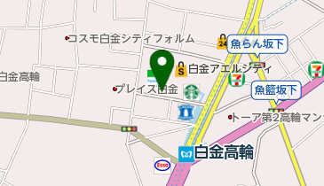 白金タワー駐車場の地図画像