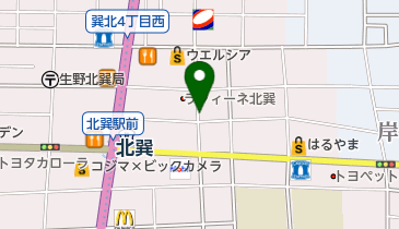 リパーク巽北4丁目の地図画像