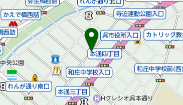 リパーク呉本通4丁目第4の地図画像