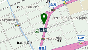 リパーク阪神西灘駅前の地図画像