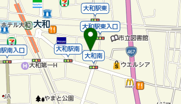 リパーク大和南1丁目第2の地図画像