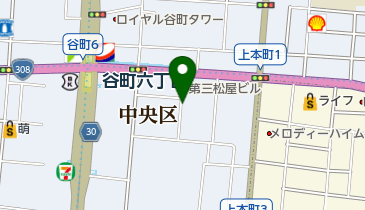 リパーク上本町西1丁目第2の地図画像