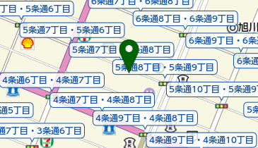 リパーク旭川買物公園第2の地図画像