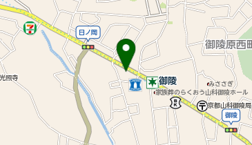 リパーク御陵駅前の地図画像