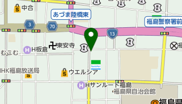 リパーク福島中町の地図画像