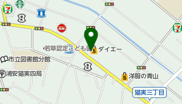 ダイエー浦安駅前店駐輪場の地図画像