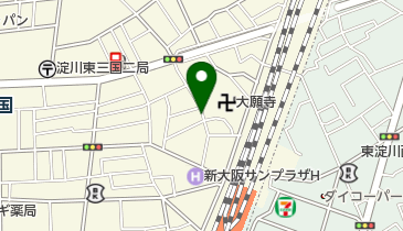 リパーク東三国1丁目第4の地図画像