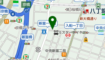 リパーク新富1丁目第2の地図画像
