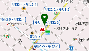 リパーク札幌琴似2条3丁目の地図画像