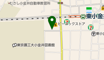 ピーコックストア東小金井店駐車場の地図画像