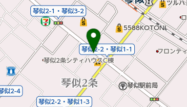 リパーク旭川信用金庫琴似支店の地図画像