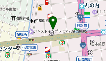 リパーク名古屋丸の内1丁目の地図画像