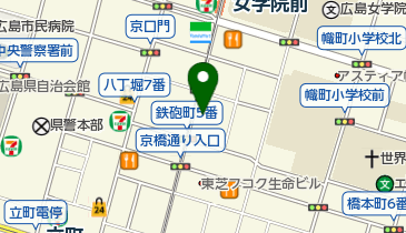 リパーク広島鉄砲町第4の地図画像
