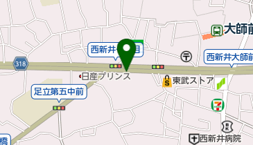 リパーク西新井本町1丁目第5の地図画像