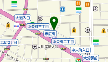 大分中央町若草公園前第2の地図画像
