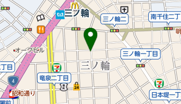 リパーク三ノ輪1丁目第3の地図画像
