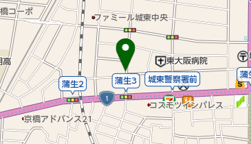 リパーク城東中央1丁目第2の地図画像