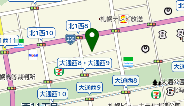 リパークワイド札幌北1西8の地図画像