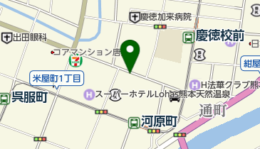 リパーク熊本上鍛冶屋町の地図画像