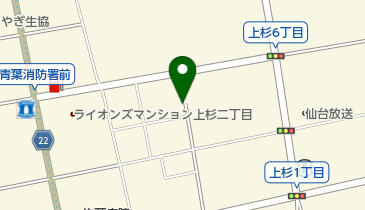 リパーク仙台上杉2丁目第2の地図画像