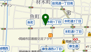 リパーク岡崎材木町1丁目の地図画像