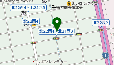 札幌北22西3の地図画像