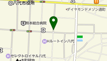 リパーク八代通町の地図画像