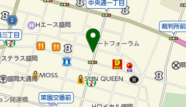 リパーク盛岡大通第2の地図画像