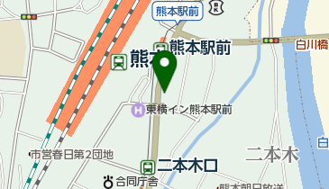 リパークJR熊本駅前の地図画像