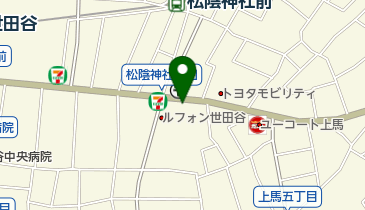 リパーク上馬5丁目の地図画像