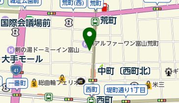 リパーク富山荒町の地図画像