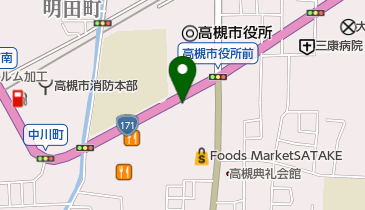 リパーク高槻市役所前第3の地図画像
