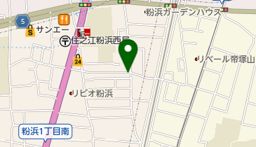 リパーク粉浜1丁目第2の地図画像