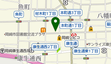 リパーク岡崎材木町1丁目第2の地図画像