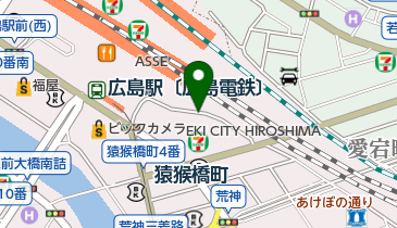 EKI CITY HIROSHIMA 駐車場の地図画像