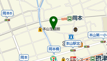 リパーク岡本1丁目第3の地図画像