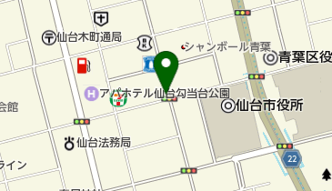 リパーク仙台二日町第6の地図画像