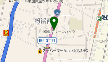 リパーク粉浜2丁目第3の地図画像