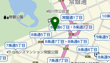 旭川8条通6丁目の地図画像