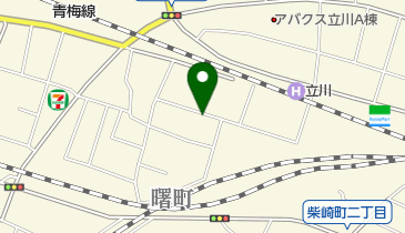 リパーク立川曙町1丁目第3の地図画像