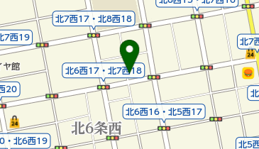 札幌北7西17の地図画像