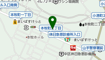 リパーク横浜本牧町1丁目の地図画像